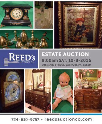 Shipping services are offered by Reed's Auction Company. . Reed auction greensburg